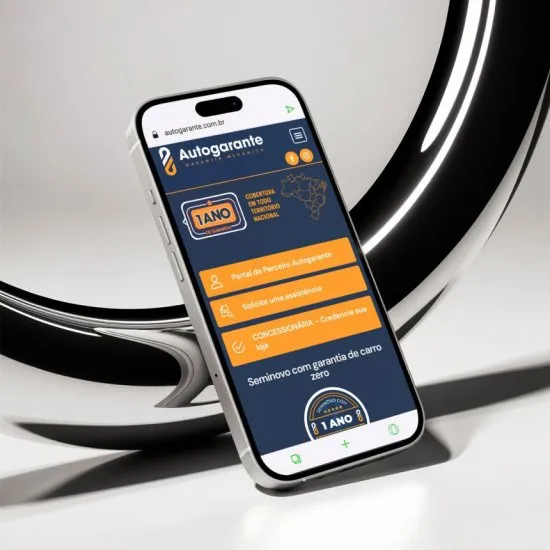 Versão mobile do site Autogarante, desenvolvida pela Agência Kanka
