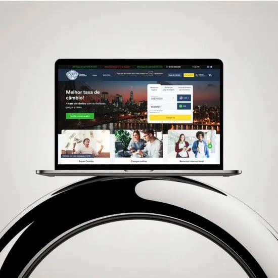 Versão para desktop do site AVS, layout responsivo criado pela Agência Kanka