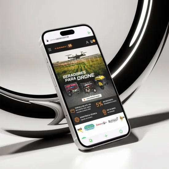 Versão mobile do site Cassel, desenvolvida pela Agência Kanka