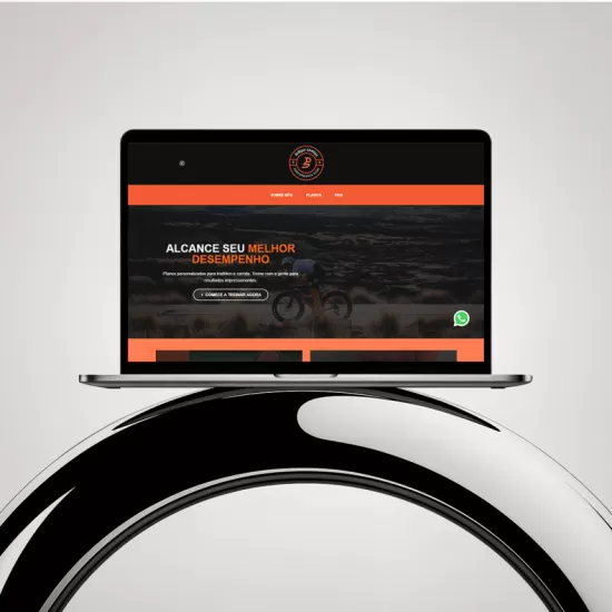 Versão para desktop do site Felipe Santos, layout responsivo criado pela Agência Kanka