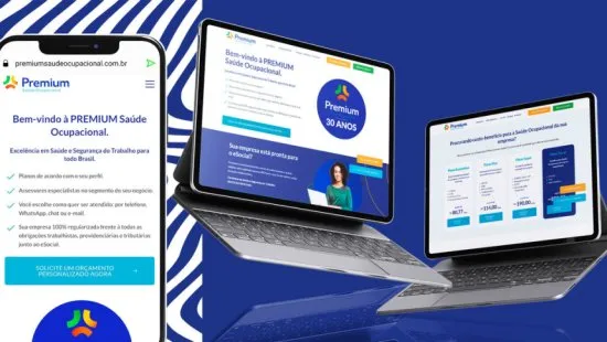 Site desenvolvido para Premium Saúde Ocupacional pela Agência Kanka - imagem de capa